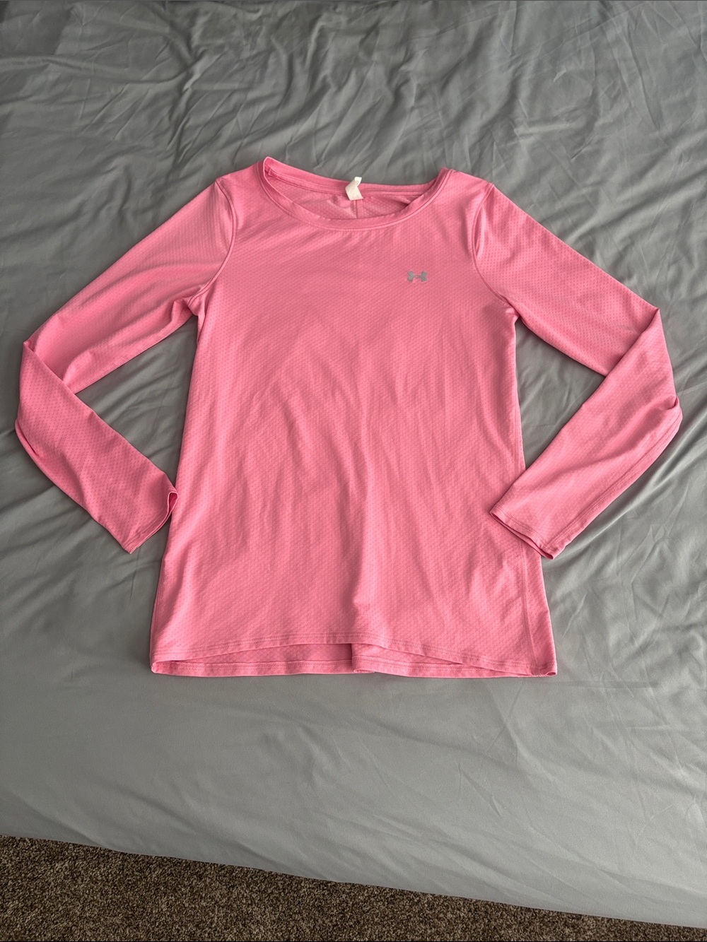 Under Armour Pink Long Sleeve Athletic Tee